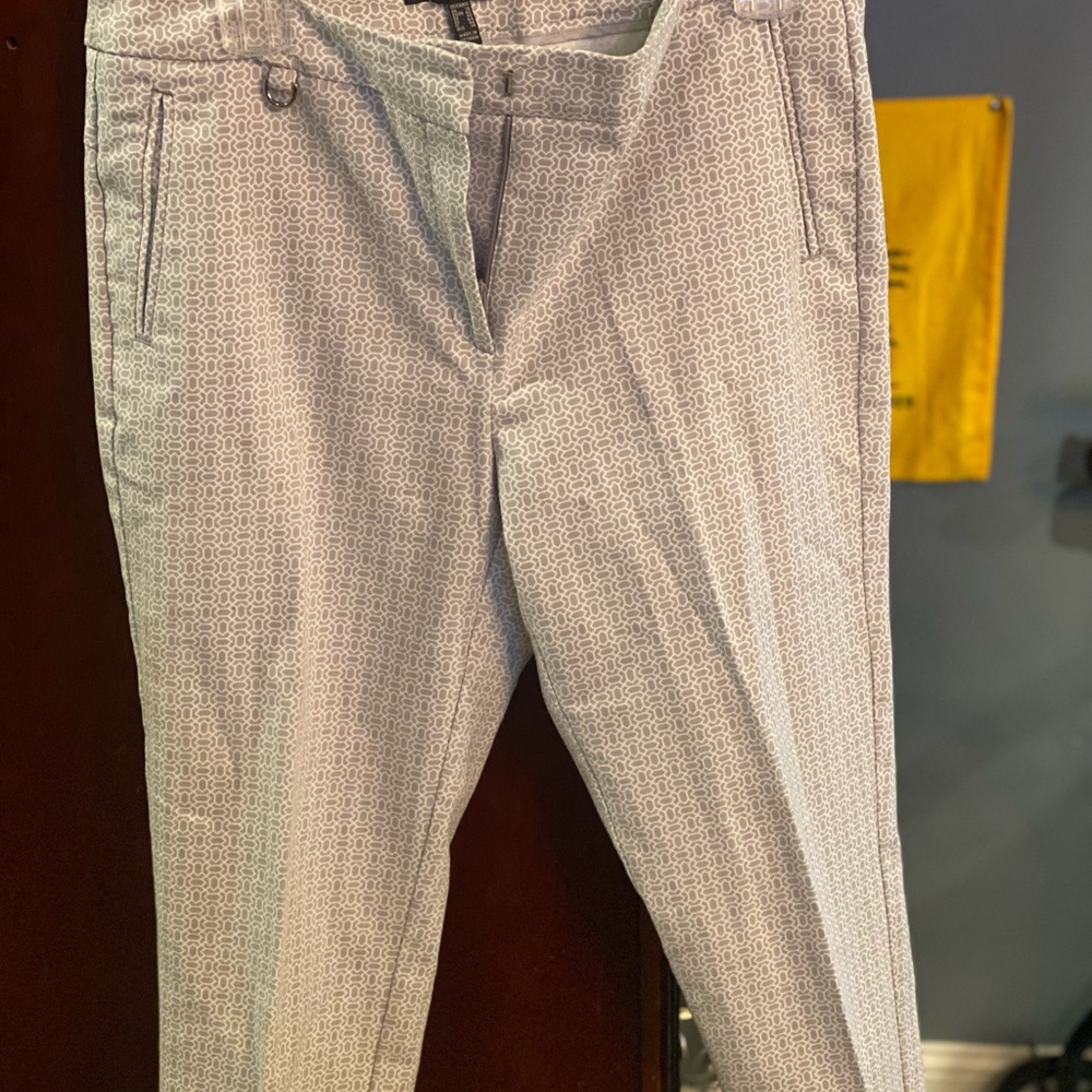 White Adrianna Papell pants, size 10.